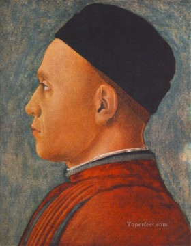  Andrea Canvas - Portrait of a Man Renaissance painter Andrea Mantegna